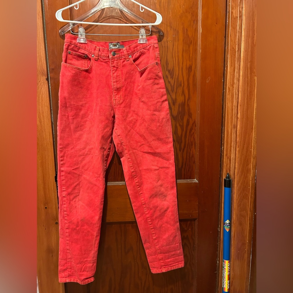Vintage the limited red wash jeans